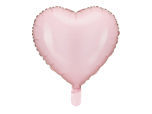 Folijski balon srce 45 cm svijetlo rozi