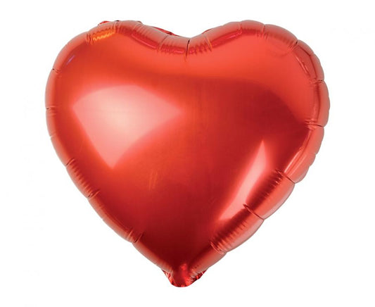 Folijski balon B&C "srce", crveno, 18" - 46cm AA