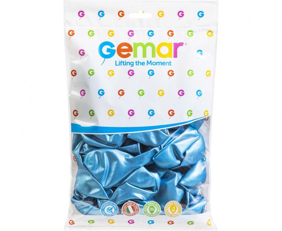 Baloni GB120 shiny 13"-33cm - plavi Gemar