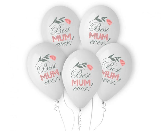 Baloni Best Mum Ever 5 kom/paket