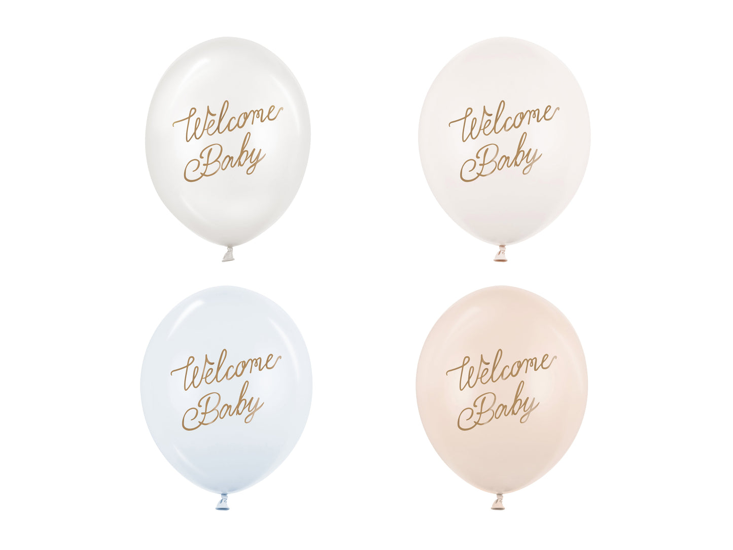 Baloni 30 cm Welcome Baby plavi kom