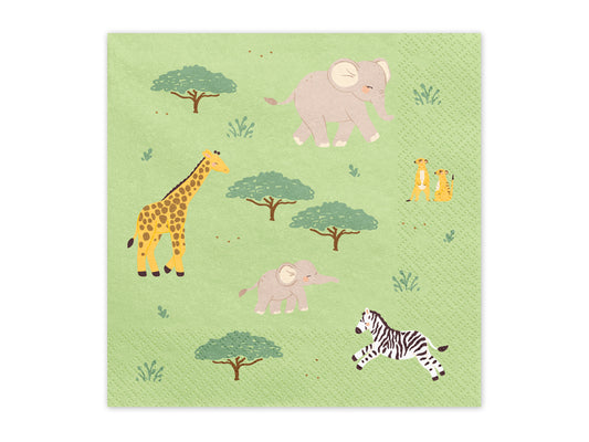Salvete Safari, 33x33 cm (1 pak/12 kom)